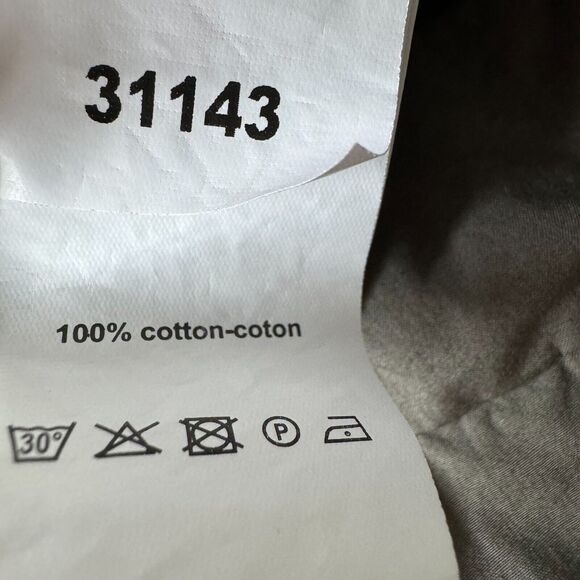 Crea Concept Women Button Front Cropped Pant 44 Olive Green Brown Made in Turkey - Picture 14 of 14